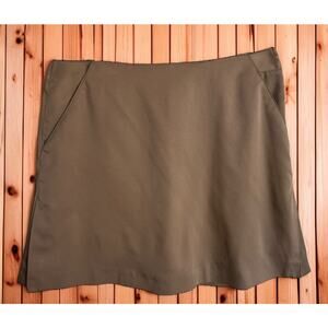 Talbots Womens Skort Sz‎ 2 Petite Brown Short Mini Pockets Skirt Shorts Solid